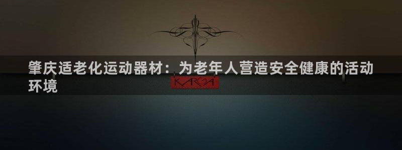 意昂3娱乐首页官网下载:肇庆适老化运动器材:为老年人营造安全